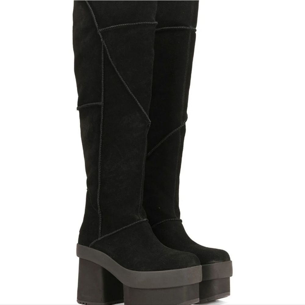 Ugg New Heights Platform XTra Boots- Black - Picture 2 of 16